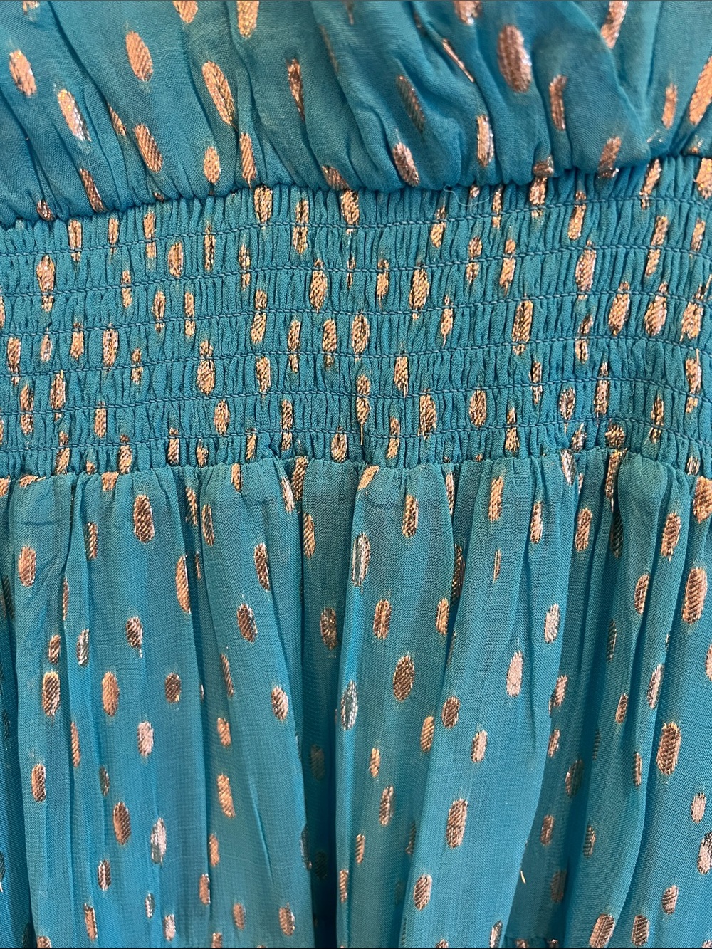 Lilly Pulitzer size 12 Heline Ruffed dress in Turquoise Excellent condition - Picture 4 of 6